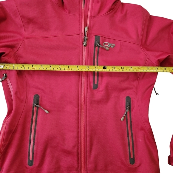 Outdoor Research Softshell Jacket Womens X Small Full Zip Hooded Water Repellent - Picture 16 of 16